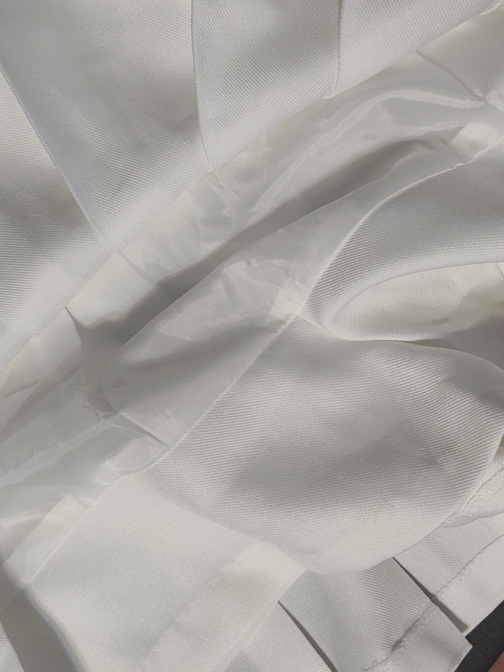Studio C White Lined Skirt Size M - Picture 7 of 11